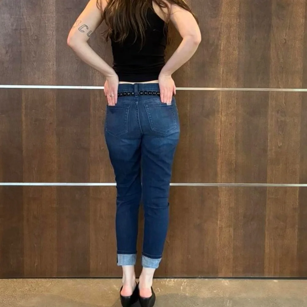 Joe's Jeans Dark Blue Ankle & Cropped Women's Jeans - Picture 3 of 7